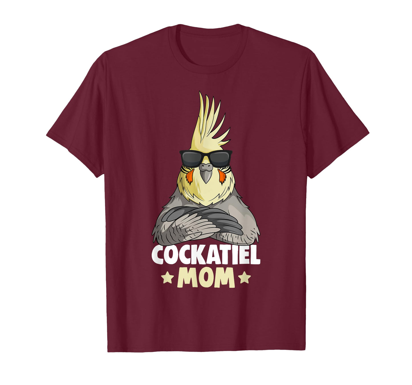 Cute Bird Lover Apparel & Gift Ideas Cockatiel Mom Women's T-Shirt Black Small Modern T-Shirt