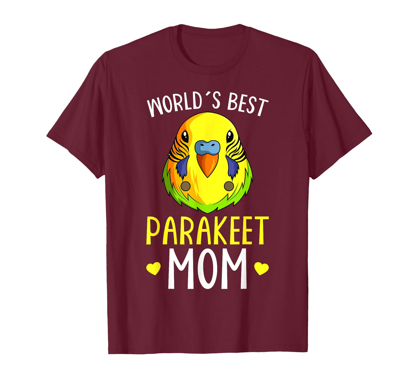 Parakeet Mom Budgie Budgerigar Womens T-Shirt