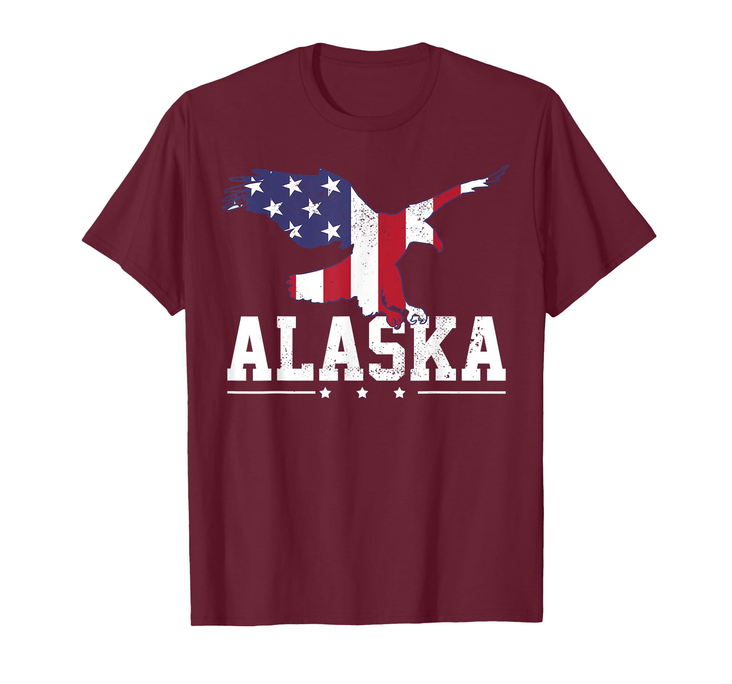 Alaska USA Flag Vintage Eagle 4th Of July American Gift T-Shirt