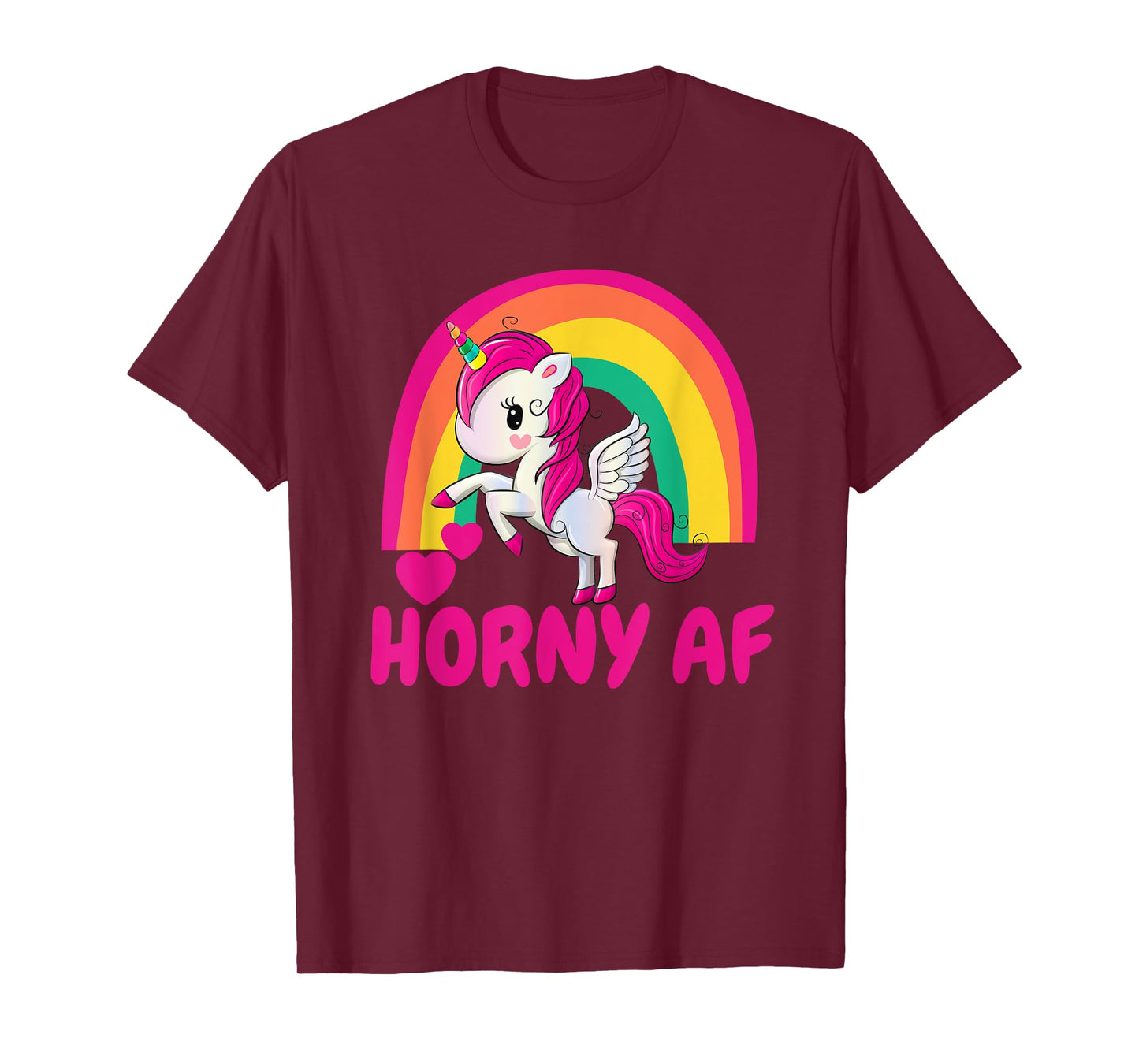 Horny AF Pink Unicorn T-Shirt