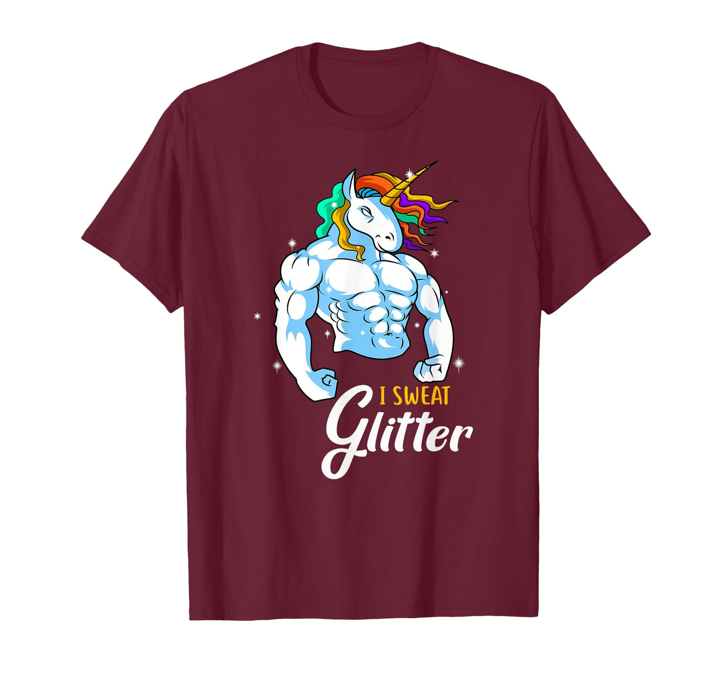 Weightlifing Barbell - Funny Workout Weightlifting Unicorn T-Shirt