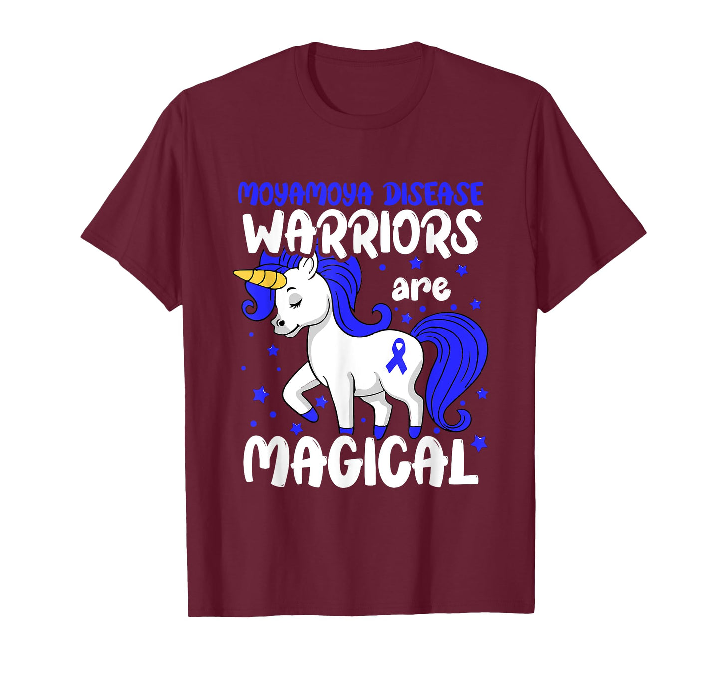 Moyamoya Disease Warrior Blue Moyamoya Disease Awareness T-Shirt