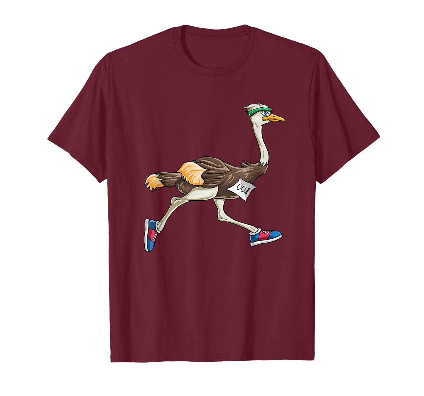 Ostrich Bird Running Marathon T Shirt Gift Women Men Kids T-Shirt