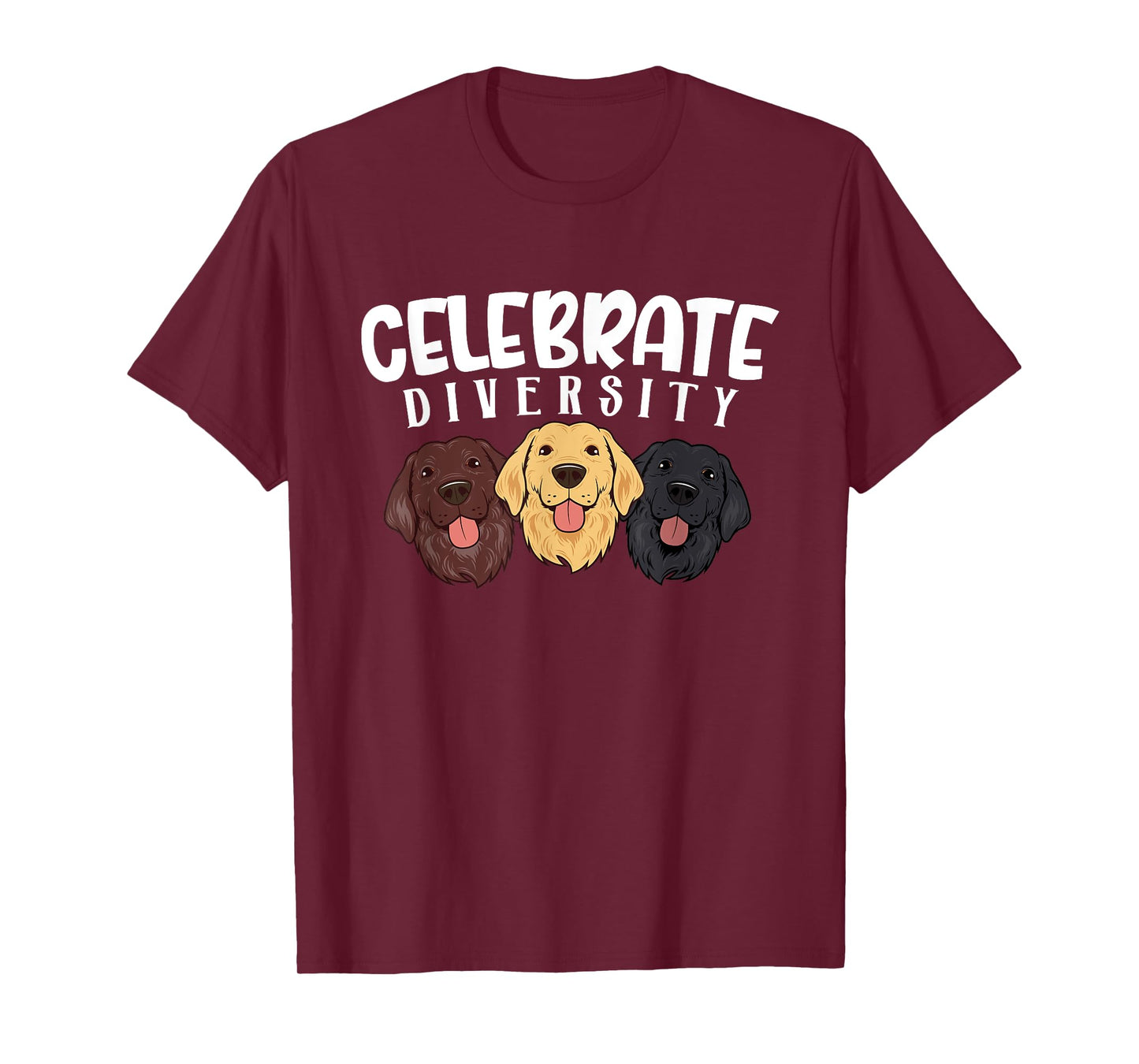 Celebrate Diversity Dog Funny Labrador Retriever Lover Gifts T-Shirt for Men Women Kids