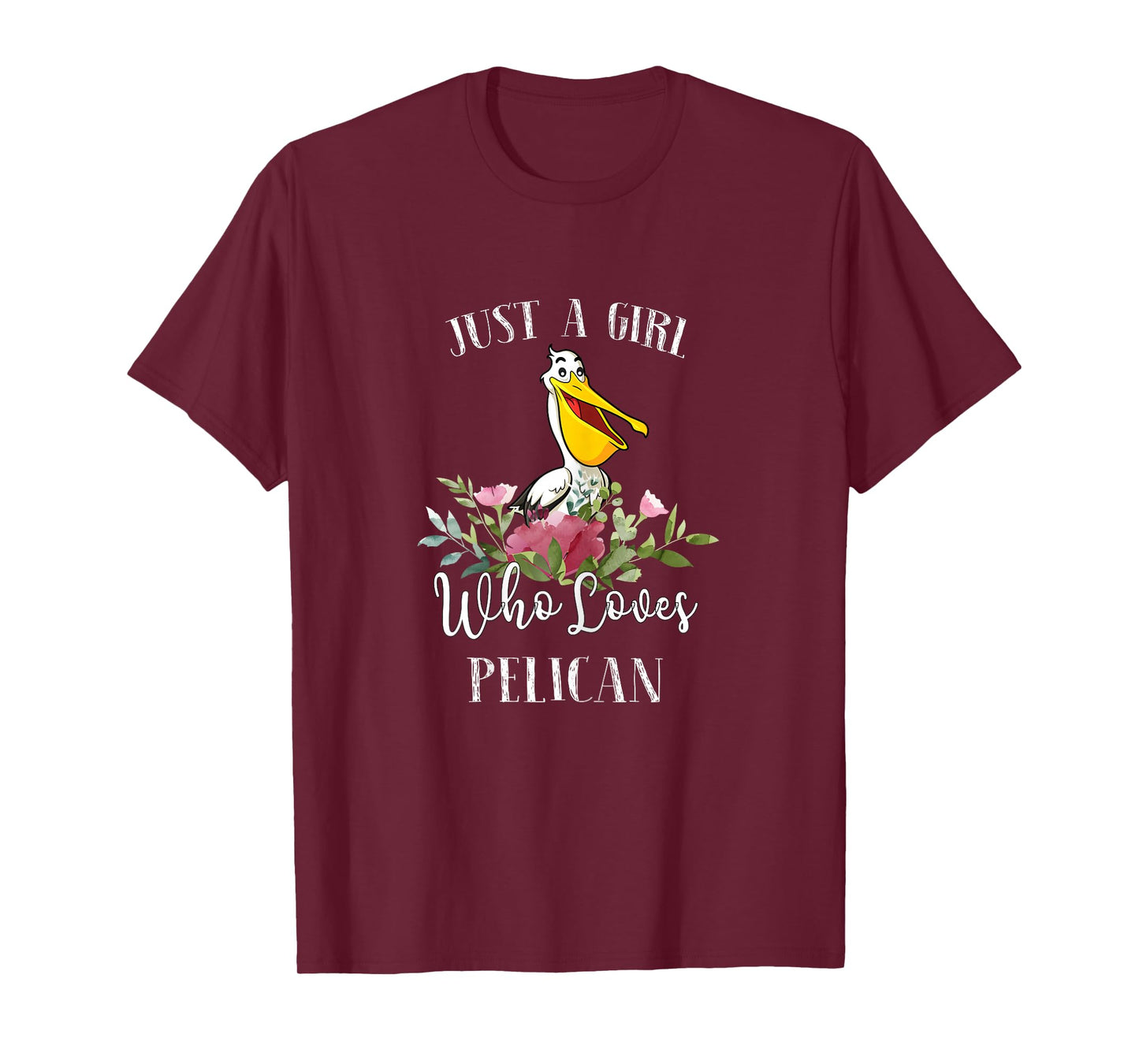 Womens Pelican Lover Gift - Just a Girl Who Loves Pelican T-Shirt