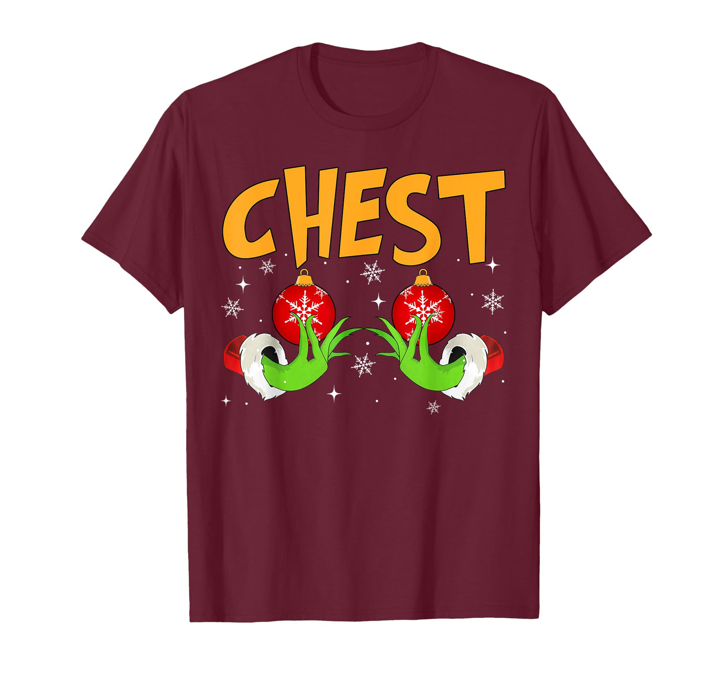 Chest Nuts Matching Chestnuts Christmas Snow Couples Women T-Shirt