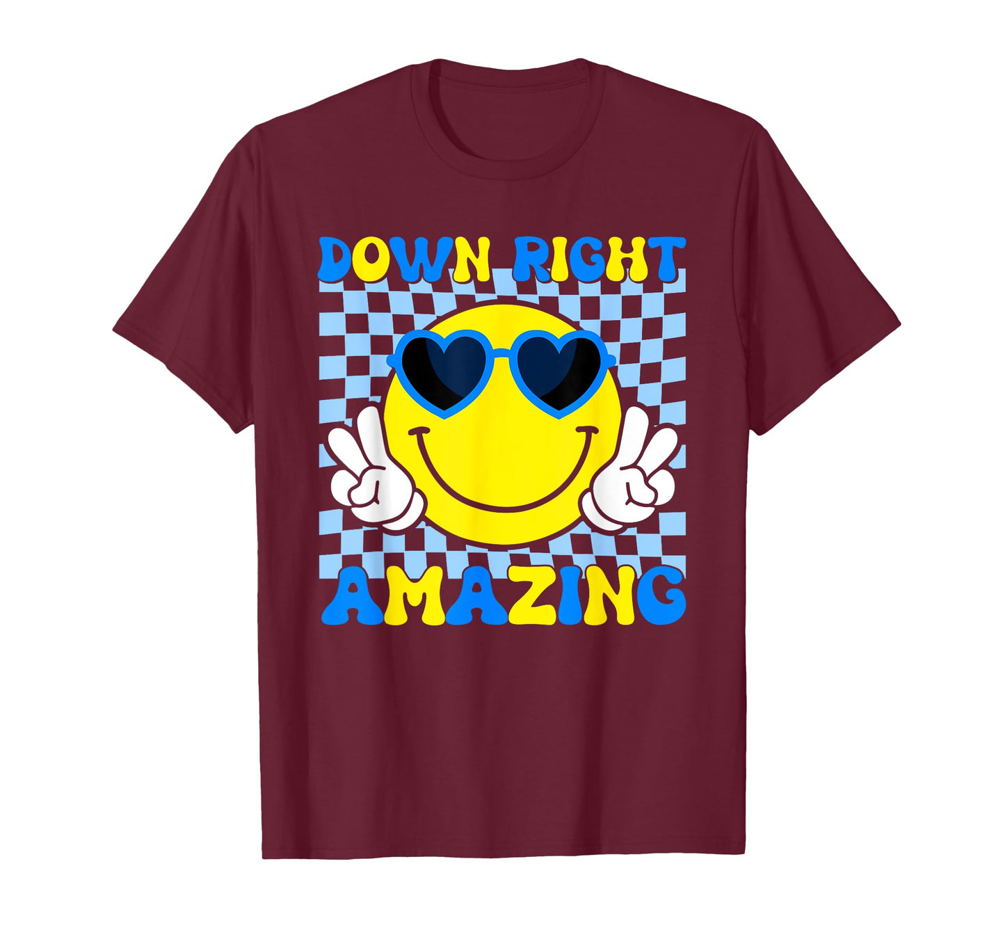Down Right Amazing Smile Face Down Syndrome Awareness Kids T-Shirt