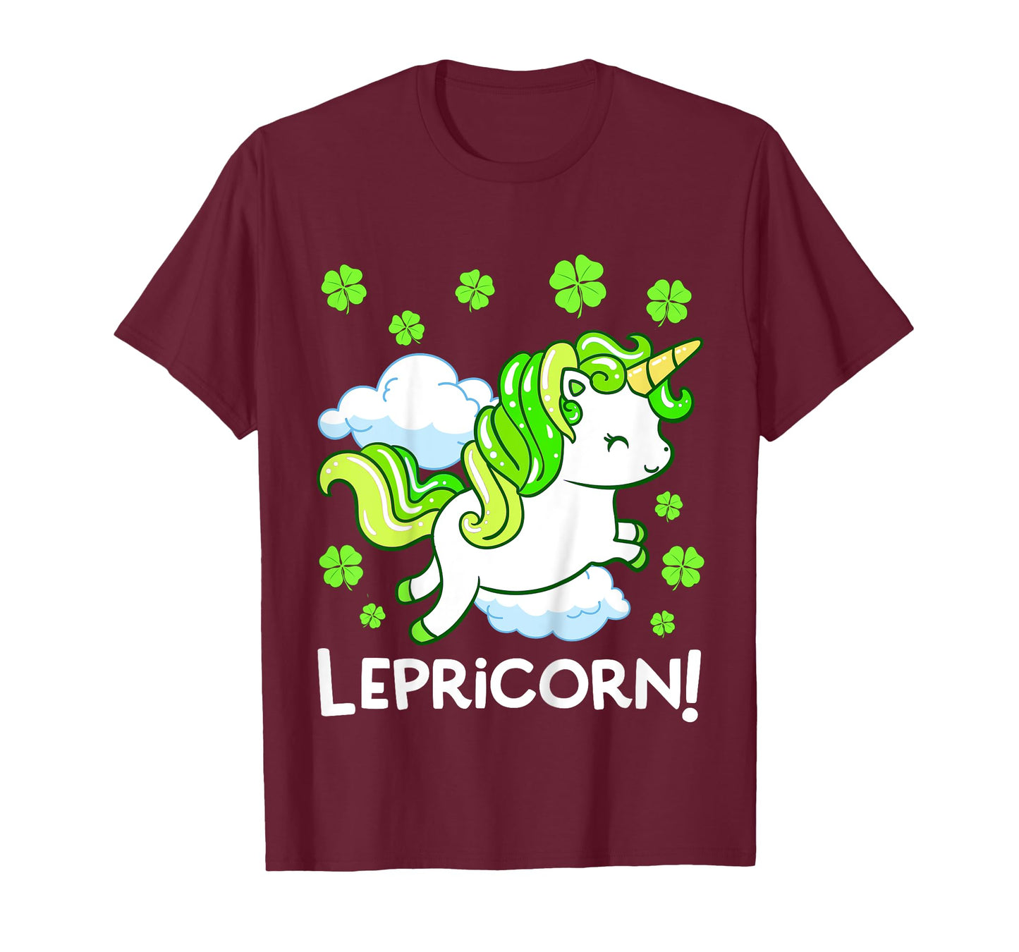 Kids Lepricorn St Patricks Day Unicorn Girls Kids Toddler T-Shirt