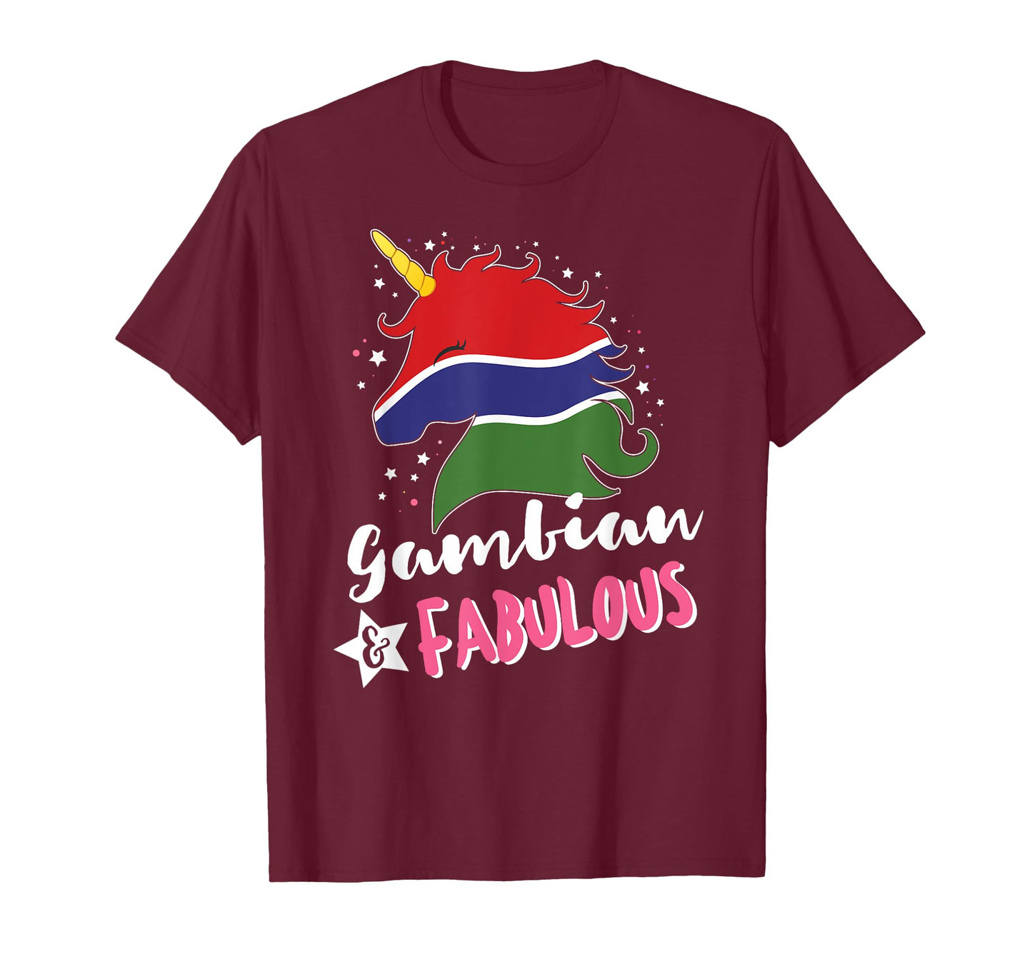 Gambian Unicorn Gambia Flag T-Shirt