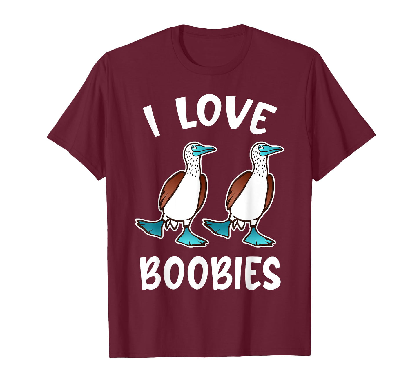 Funny I Love Boobies Gift design for Birdwatchers T-Shirt