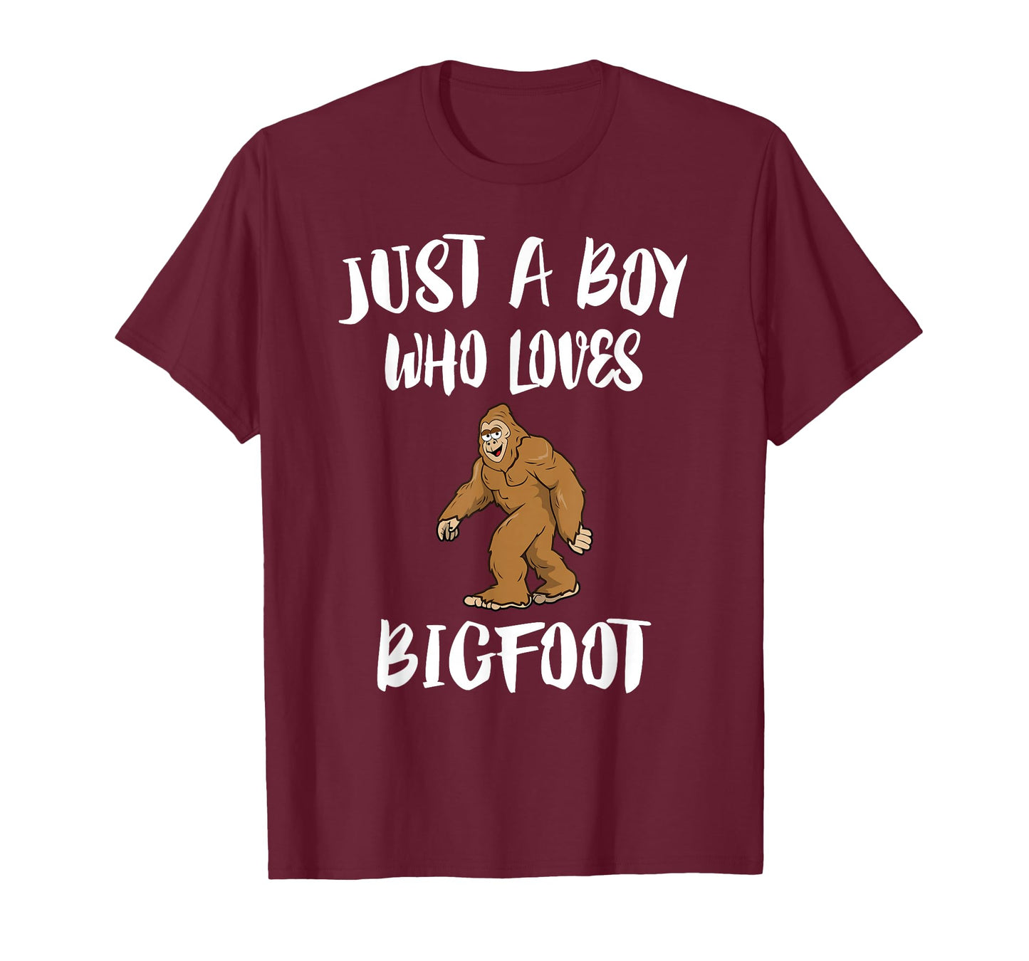 Just A Boy Who Loves Bigfoot Animal Gift T-Shirt