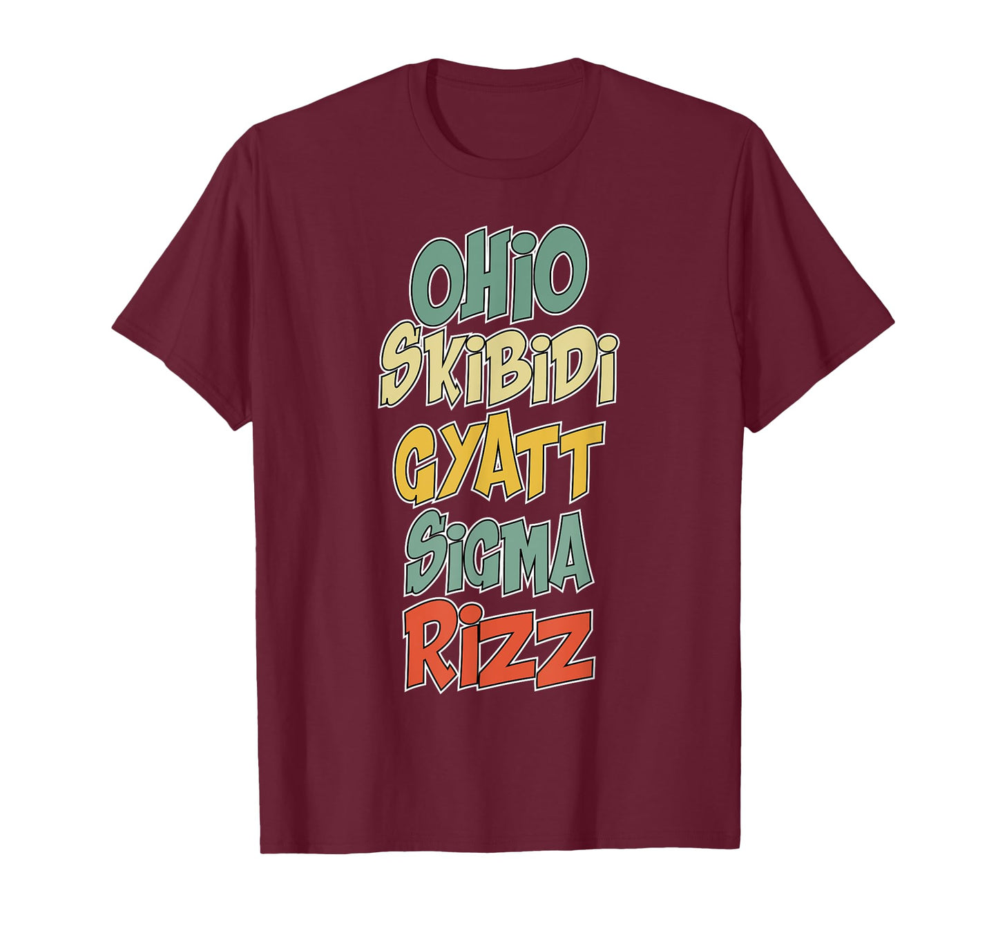 Ohio Skibidi Gyatt Sigma Rizz Gen Alpha Xmas Christmas T-Shirt