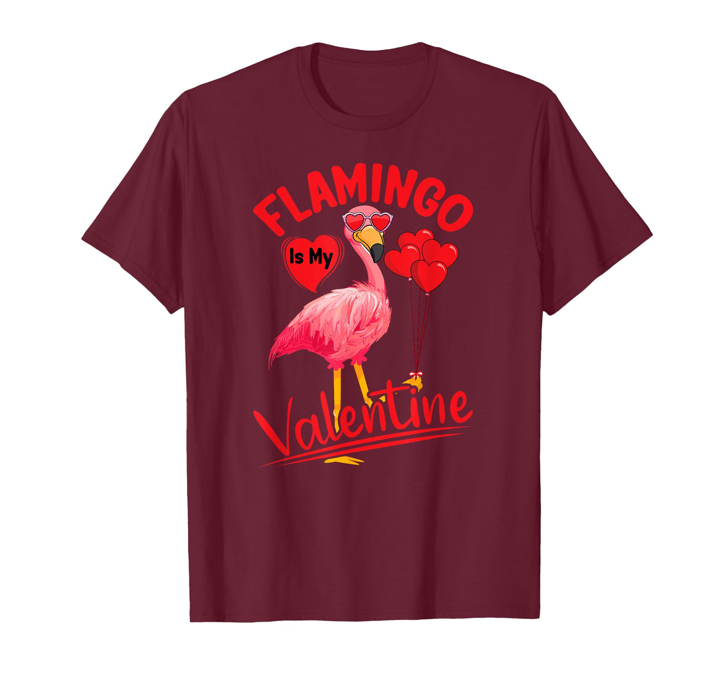 Flamingo Is My Valentine Flamingo Lover Valentine's Day T-Shirt