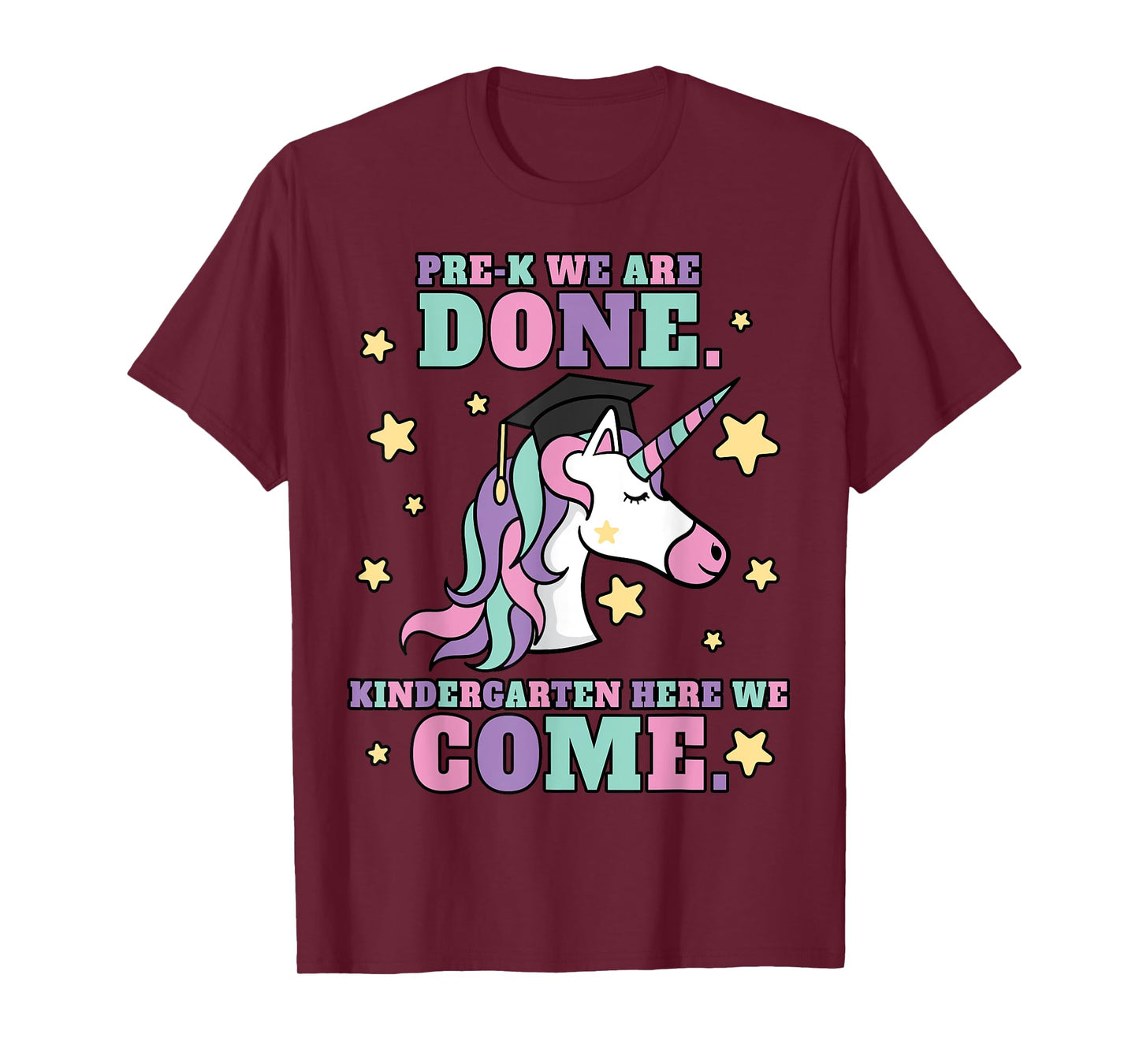 Girls Pre-K Graduation Magical Unicorn T-Shirt