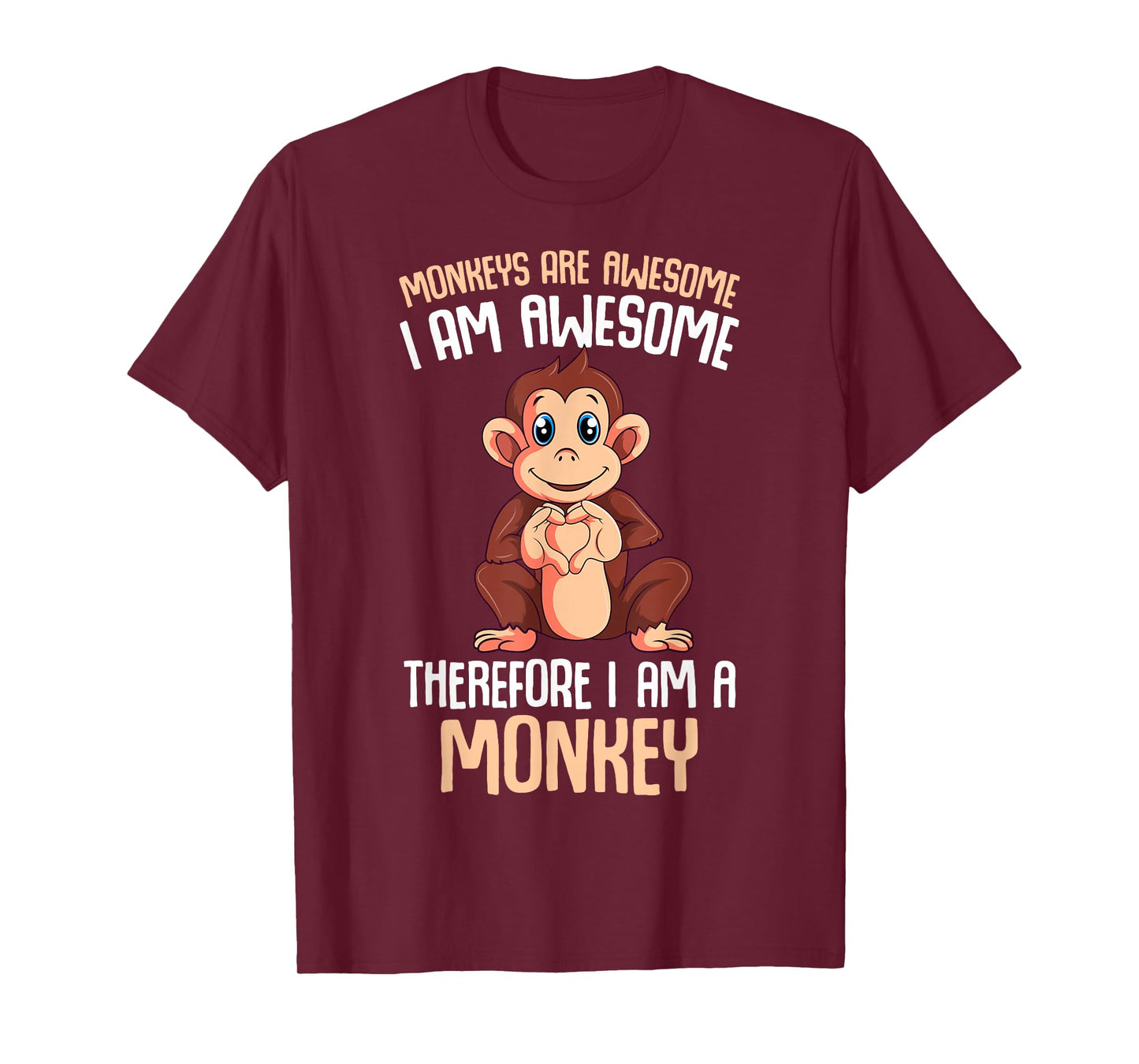 Monkeys Are Awesome Boys Kids Girls Monkey T-Shirt