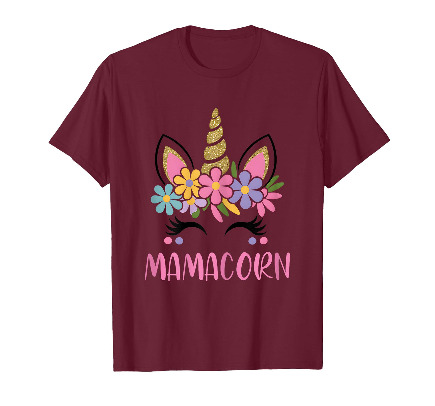 Funny Mamacorn Costume Mothers Day Unicorn Mom Women Mother T-Shirt
