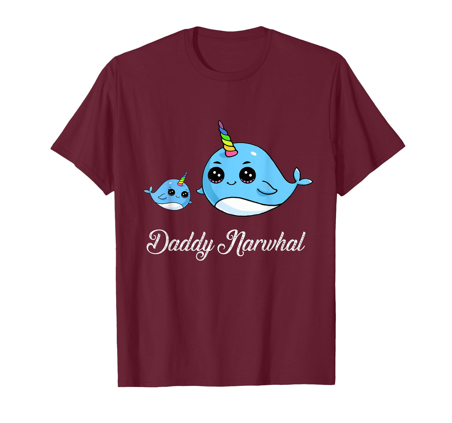 Daddy Narwhal Shirt Cute Narwhal Gift for Fathers T-Shirt