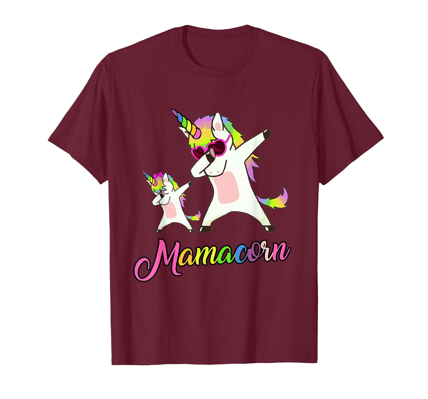 Mamacorn Funny Unicorn Mommy Unicorn Girl and Mother T-Shirt