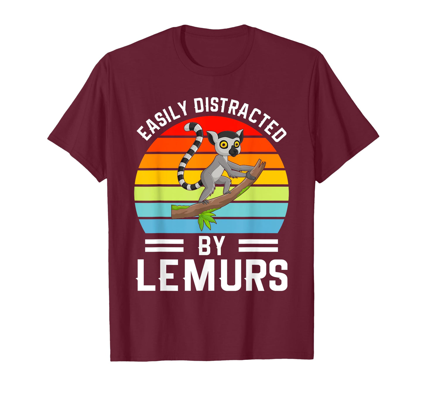 Easily Distracted By Lemurs I Lemur Monkey I Kids Lemur T-Shirt