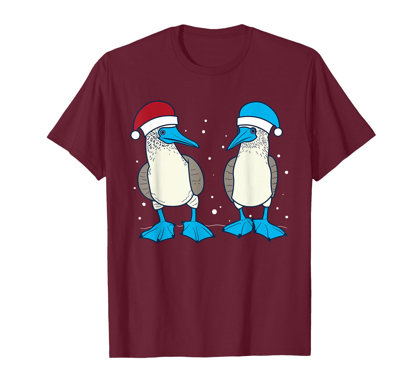 Seabirds Blue Footed Booby Bird Galapagos Islands Christmas T-Shirt
