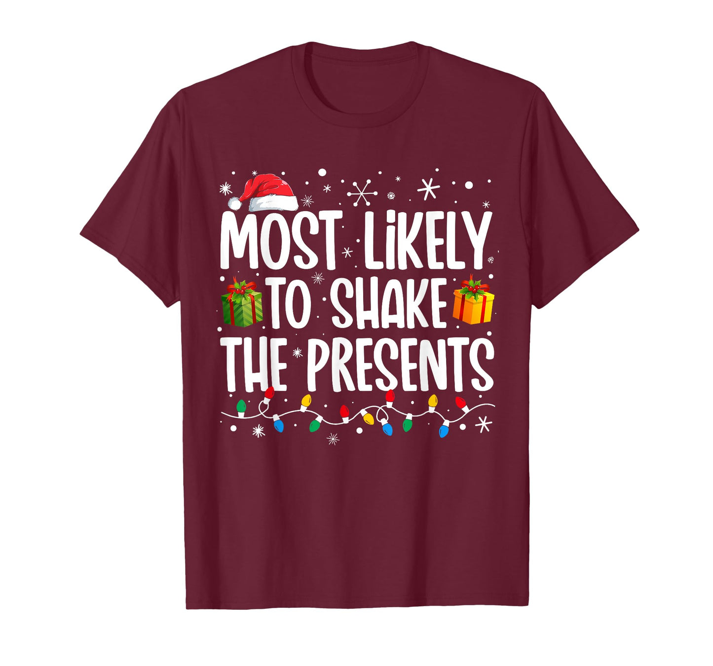 Most Likely To Shake The Presents Family Matching Christmas T-Shirt