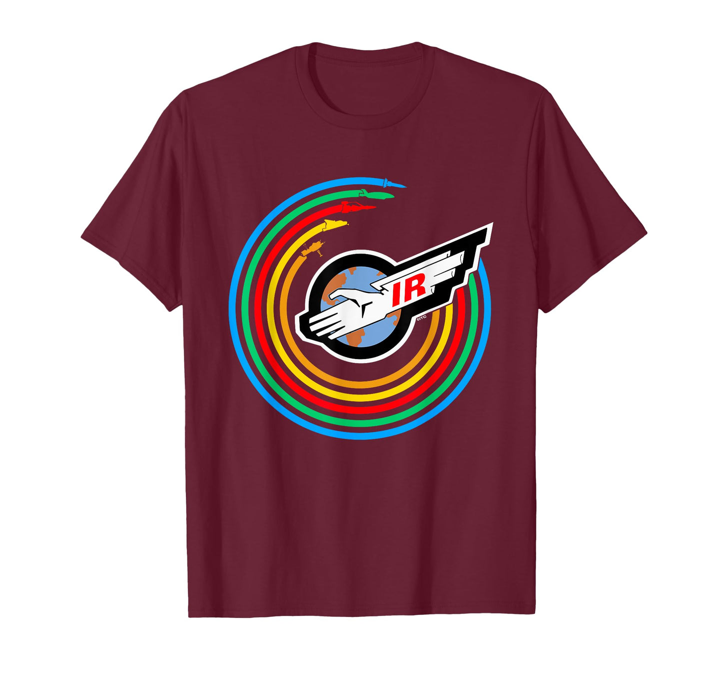 Thunderbirds Colour Rainbow International Rescue Logo T-Shirt