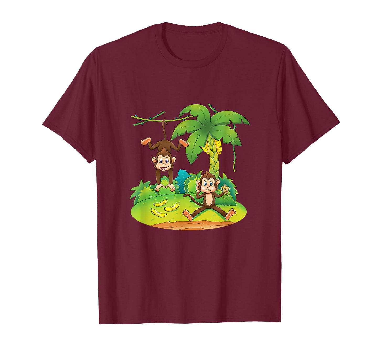 MONKEYS IN TREES Jungle Animals Cute Birthday Gift T Shirt T-Shirt