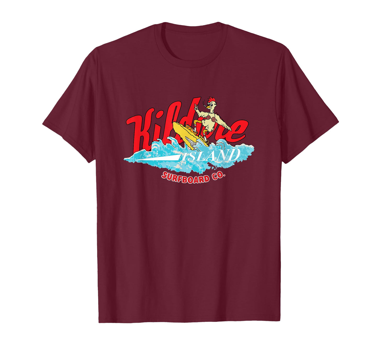 Outer Banks Island Chicken Kildare Island Surfboard Co. T-Shirt
