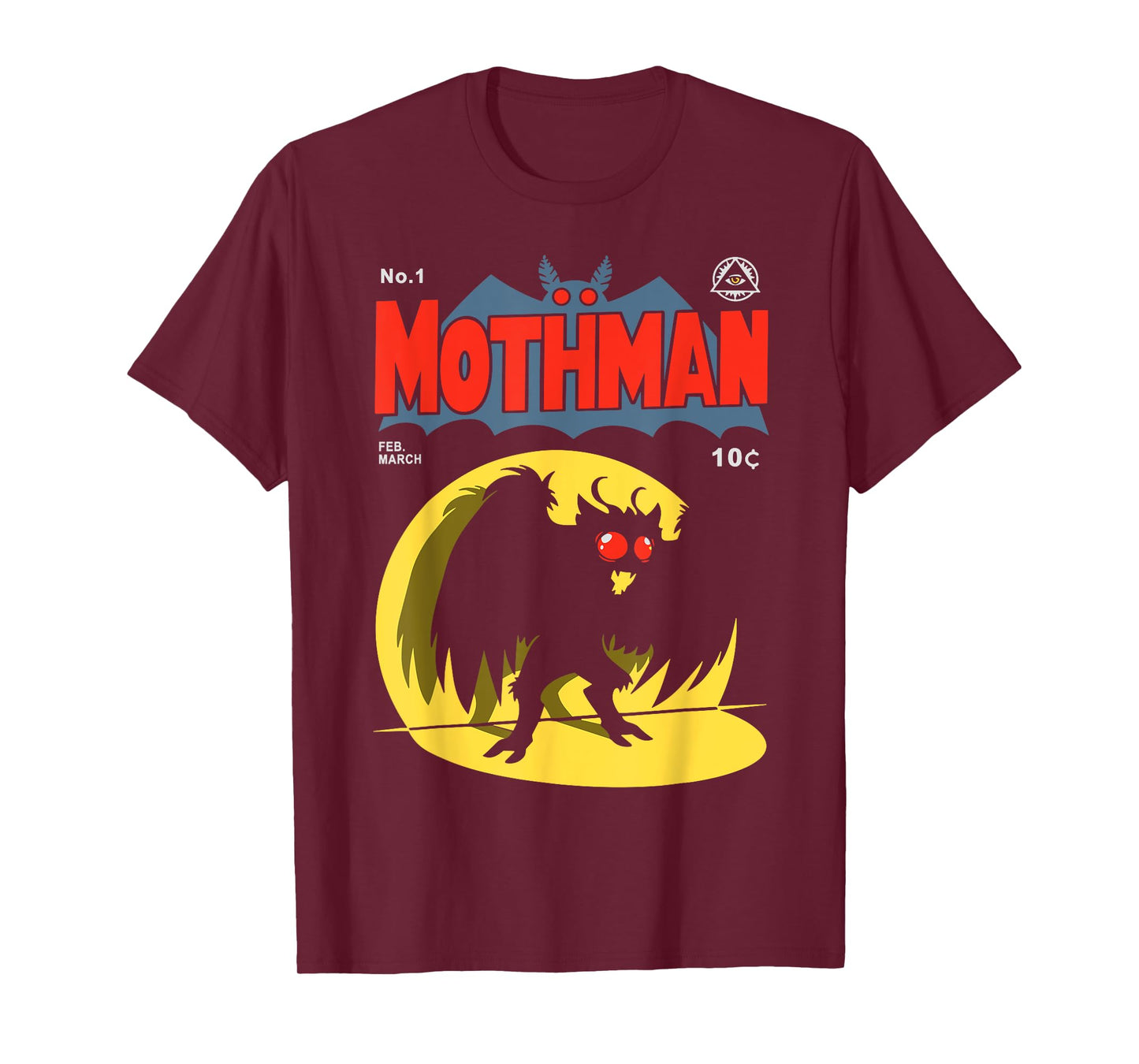 Mothman The legend comic Cryptid Hunter Gift T-Shirt