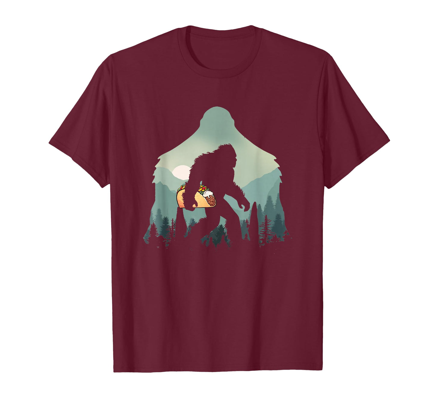 Funny Bigfoot With Tacos Sasquatch Believe Cinco de Mayo T-Shirt