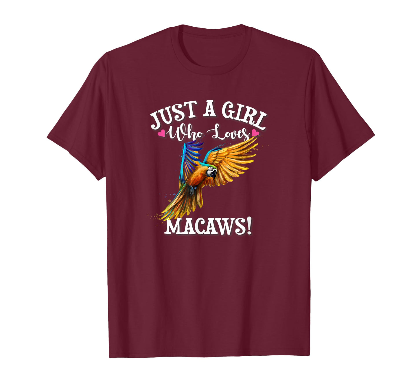Tropical Rainforest Parrot Lover Girl Who Loves Blue Macaws T-Shirt