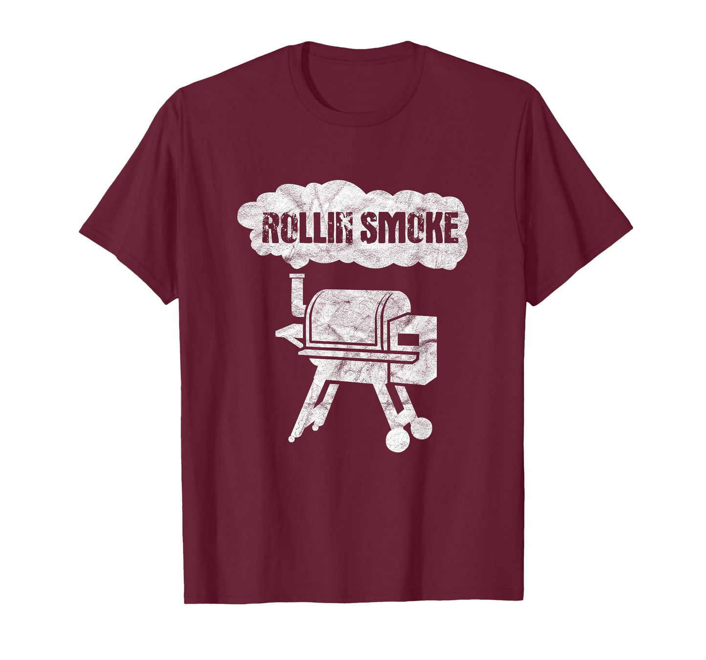 BBQ Barbecue Grill Grilling Funny Rollin Smoke T-Shirt