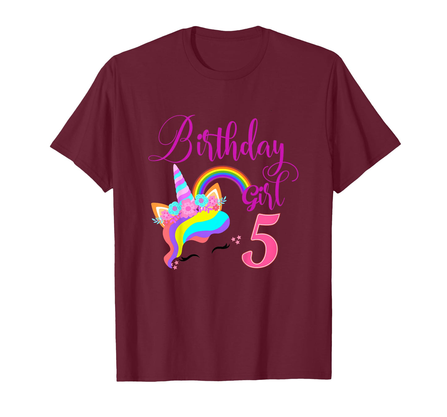 Kids I'm 6th the Birthday for Girl Unicorn 6 year old Birthday T-Shirt