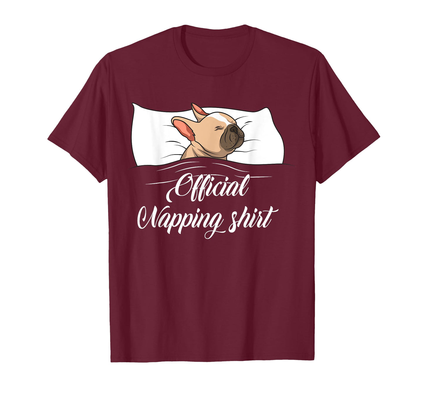 Sleeping French Bulldog Pyjamas Gift Official Napping T-Shirt