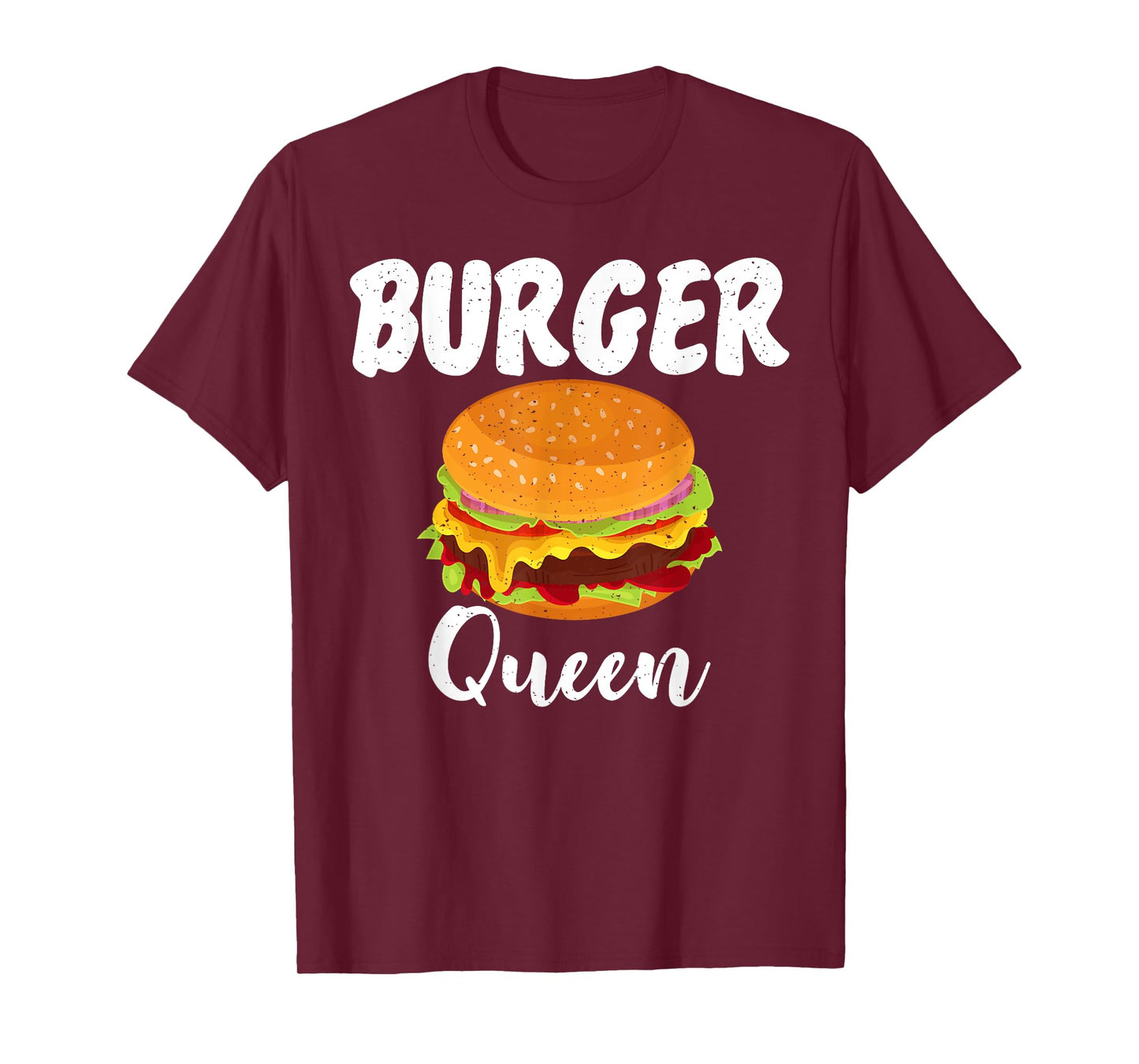 Hamburger Cheeseburger Burger Queen Fast Food T-Shirt
