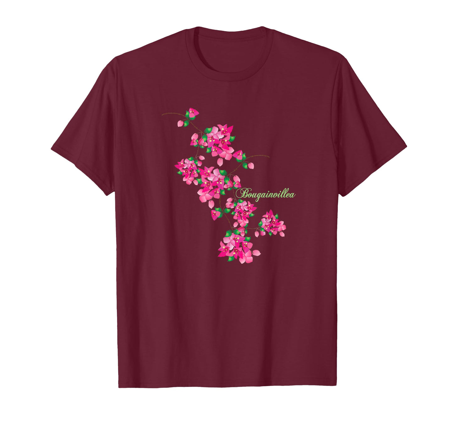 Spring, Summer, Flowers, Bougainvillea, Bright Blossoms T-Shirt for Men Women Girls Kids