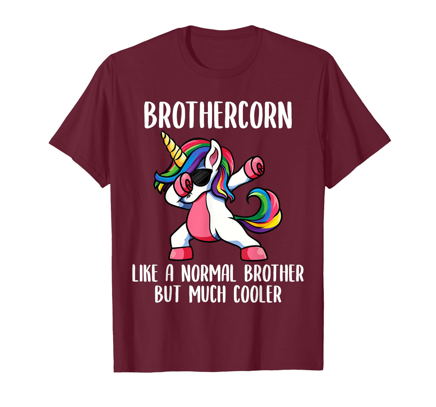 Unicorn Brother Girl Birthday Party Clothing BrotherCorn T-Shirt