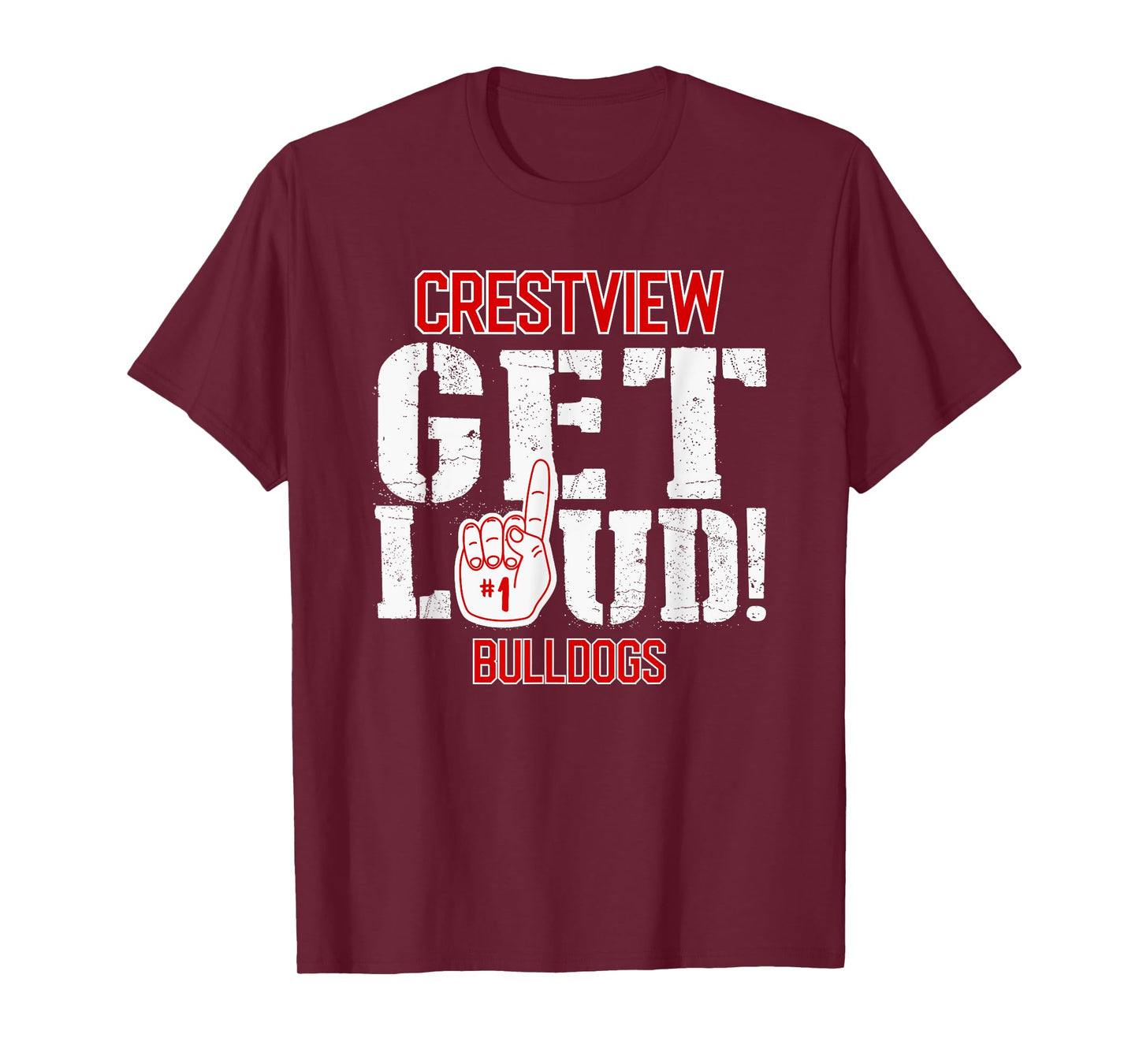Crestview High School GET LOUD Bulldogs T-Shirt