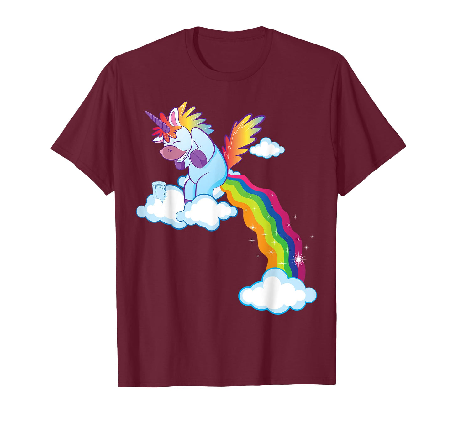 Unicorn Lover Gift Funny Rainbow Pooping Unicorn T-Shirt
