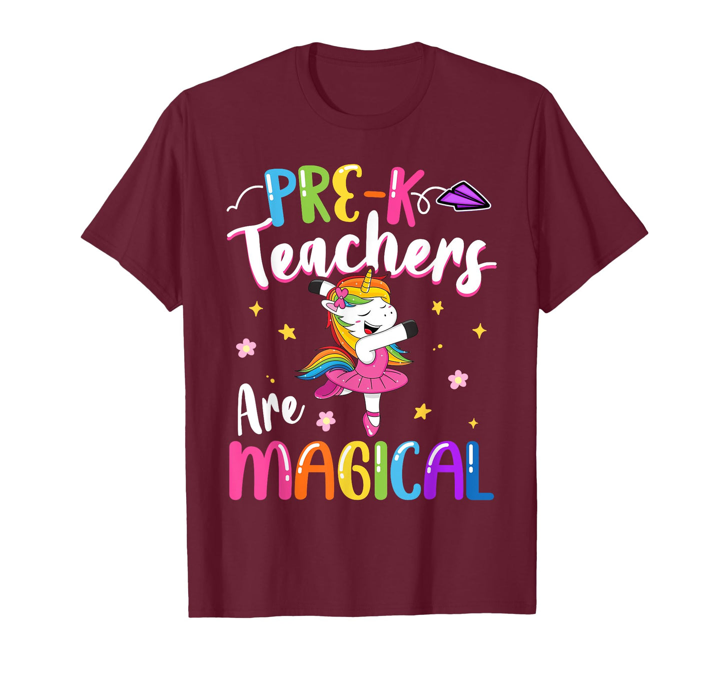 Pre-K Teachers Are Magical Pre Kindergarten Unicorn Teacher T-Shirt
