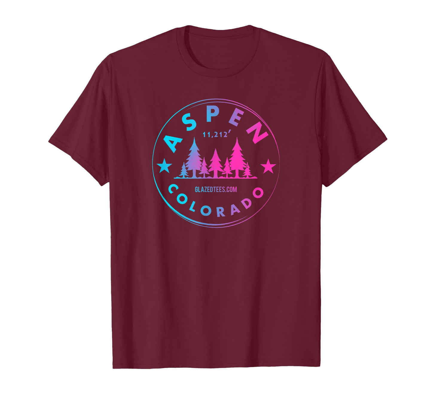 Aspen Colorado - Retro Big Mountain Forest T-Shirt