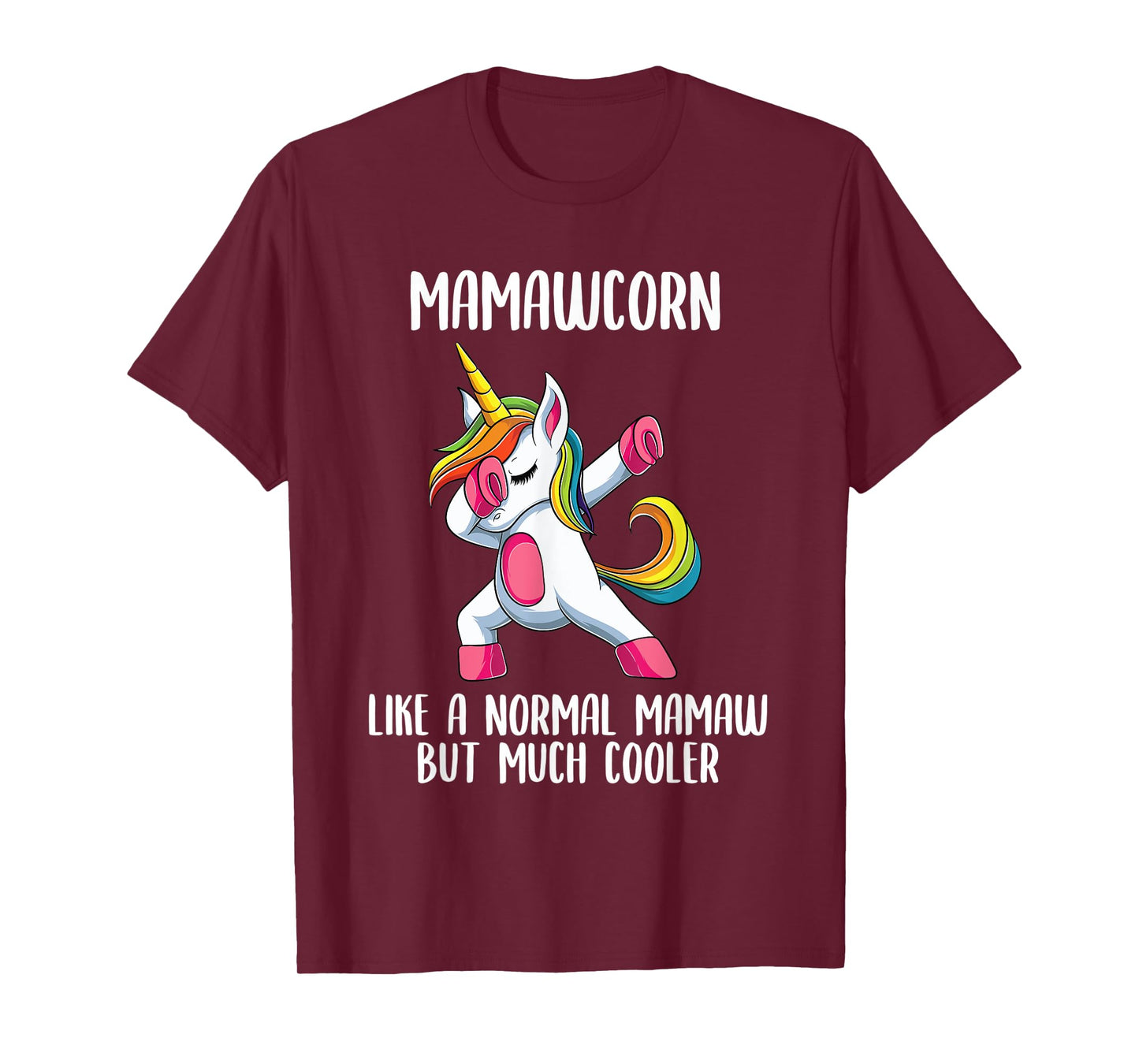 Unicorn Mamaw Girl Birthday Party Apparel MamawCorn Cute T-Shirt