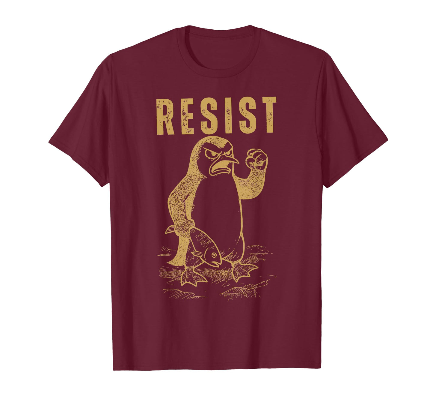 Penguins Resist Flippers Up T-Shirt