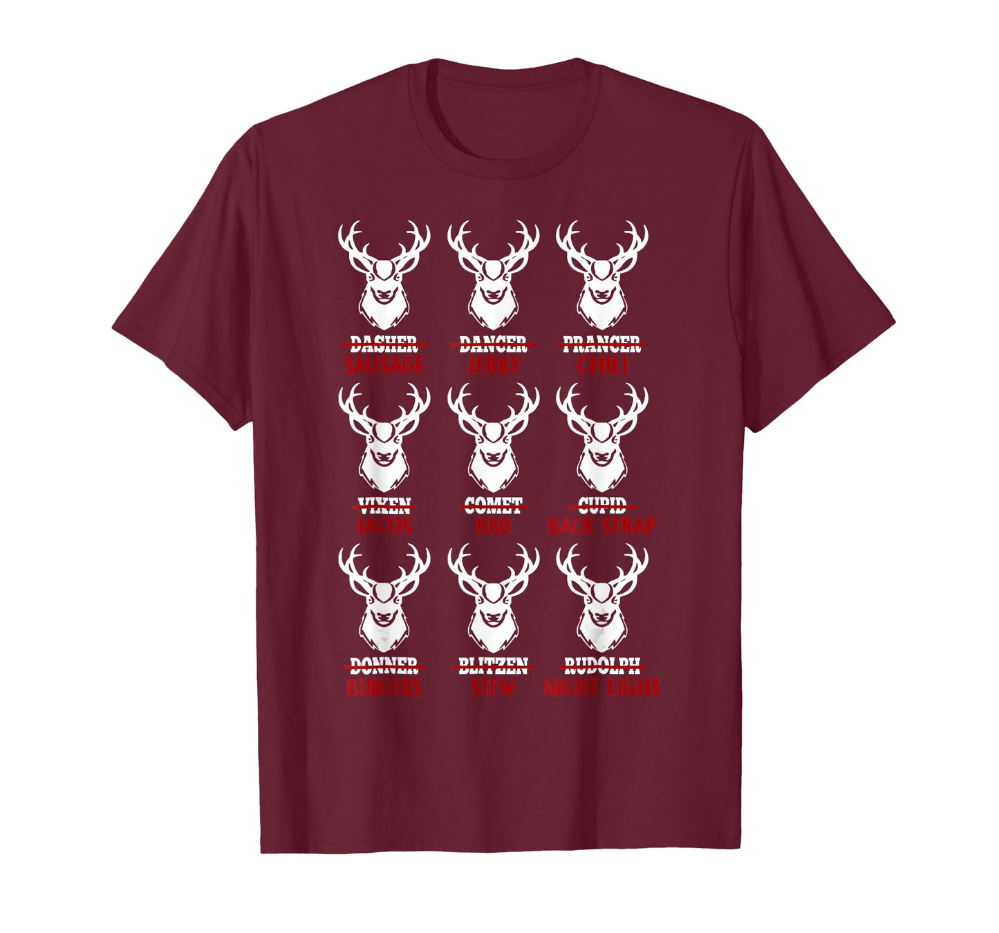 Funny Christmas Deer Bow Hunting Santa Men Women Hunter T-Shirt