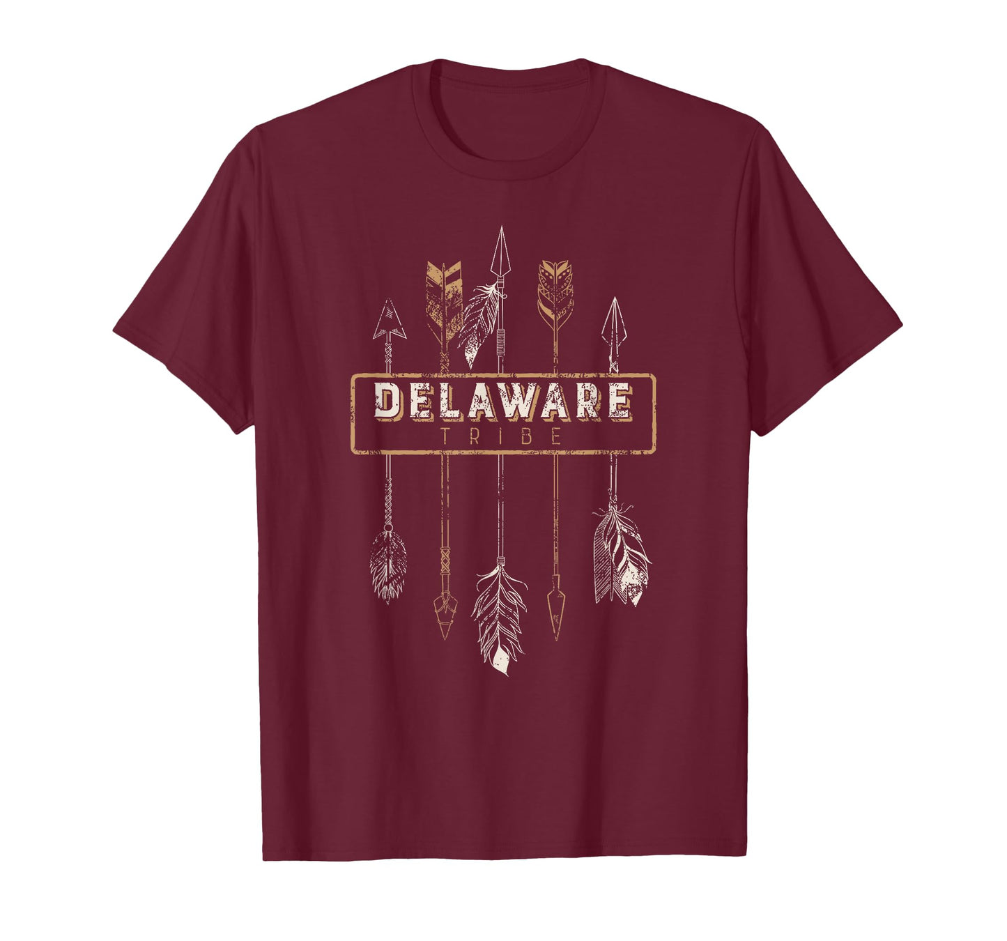 Delaware Tribe T Shirt Tribal Boho Distressed Arrows