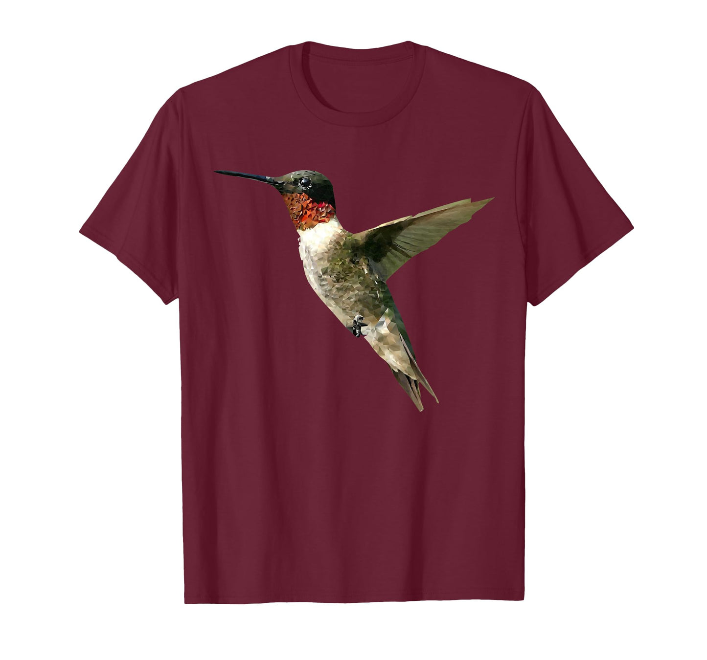 Birds Of A Feather Fly On Little Hummingbird T-Shirt, Adult, Unisex-Adults, Short Sleeve, T-Shirt, Grey, Small