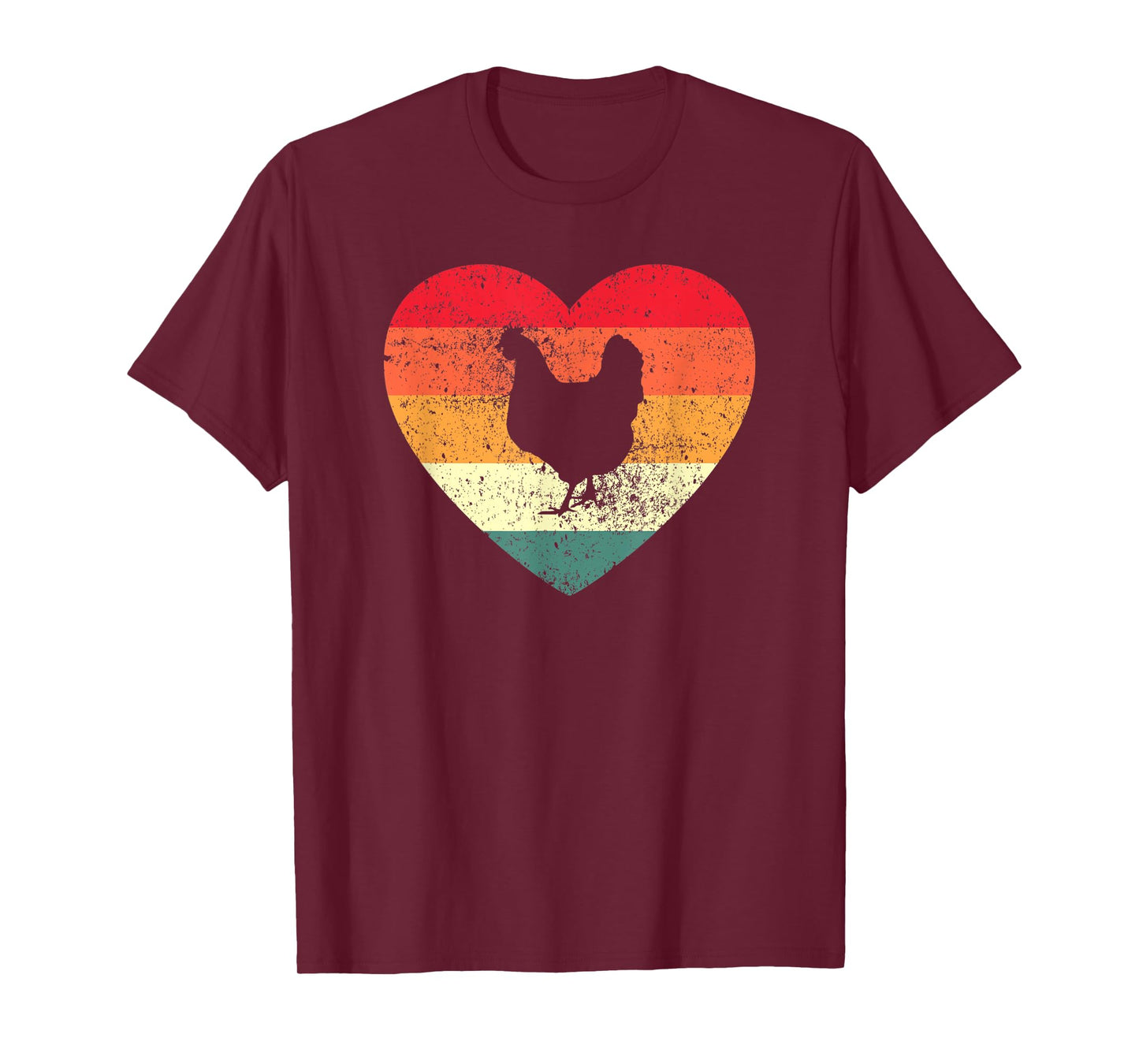 Girls I Love Chickens Retro Kids Womens Chicken T-Shirt