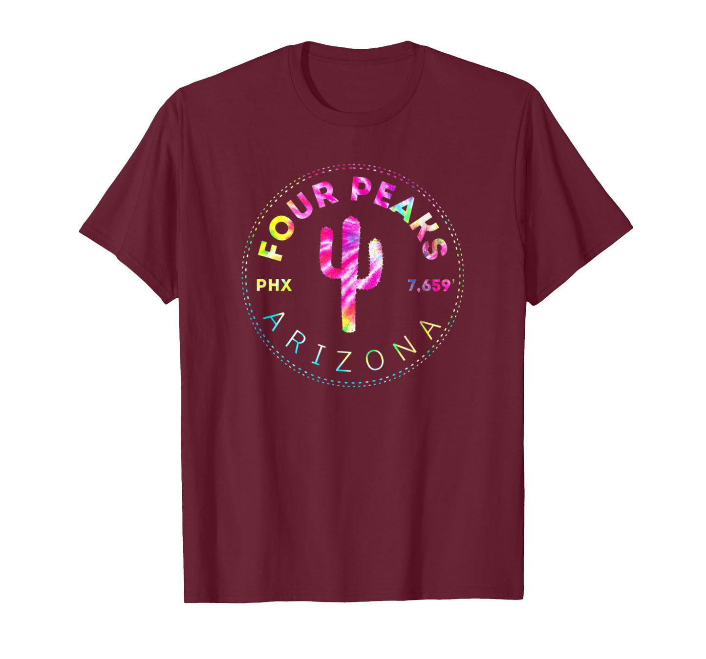 Four Peaks Tie Dye - Phoenix Arizona Mountains T-Shirt