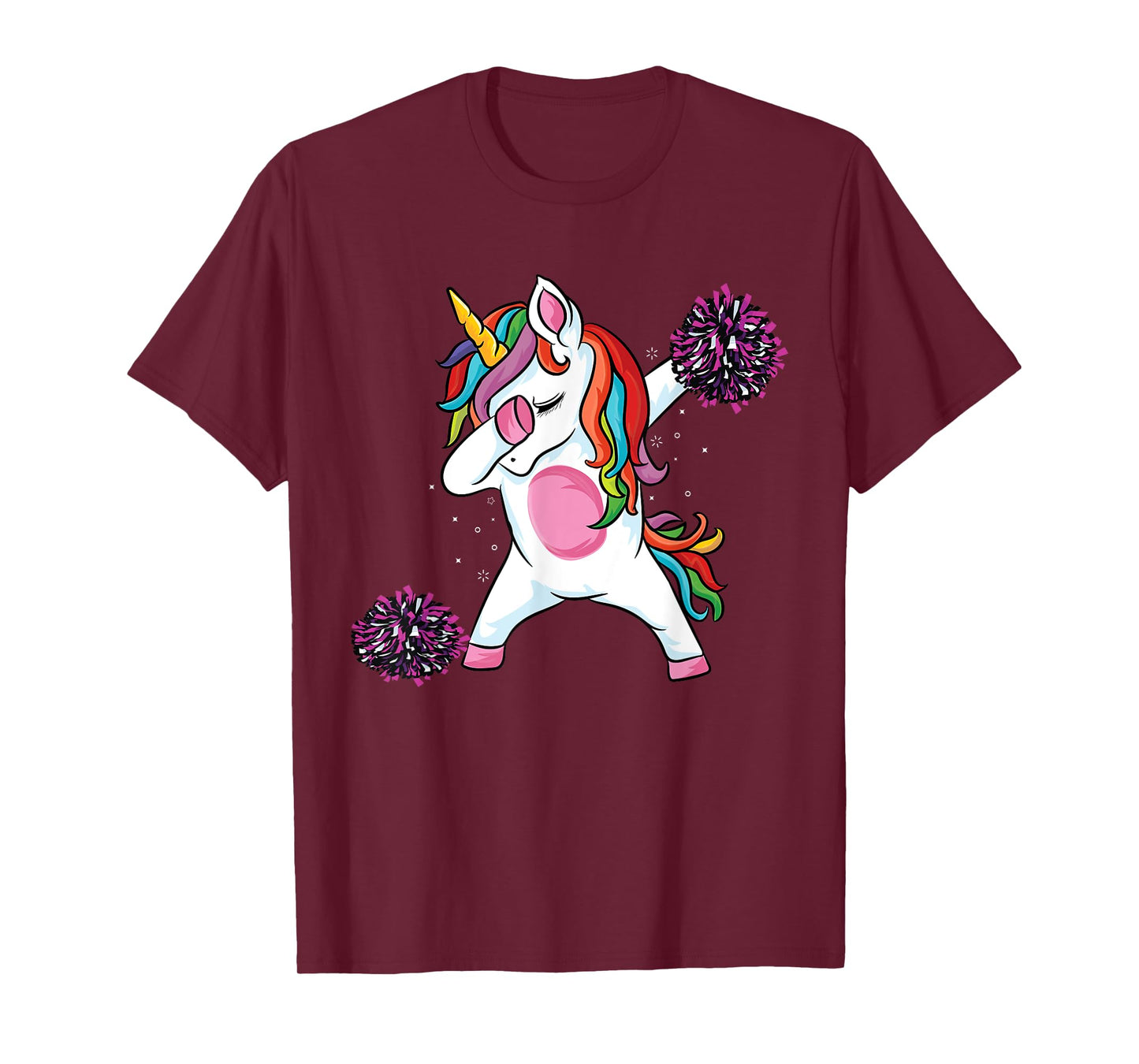 Magical dabbing unicorn cheer cute unicorn Cheerleading T-Shirt