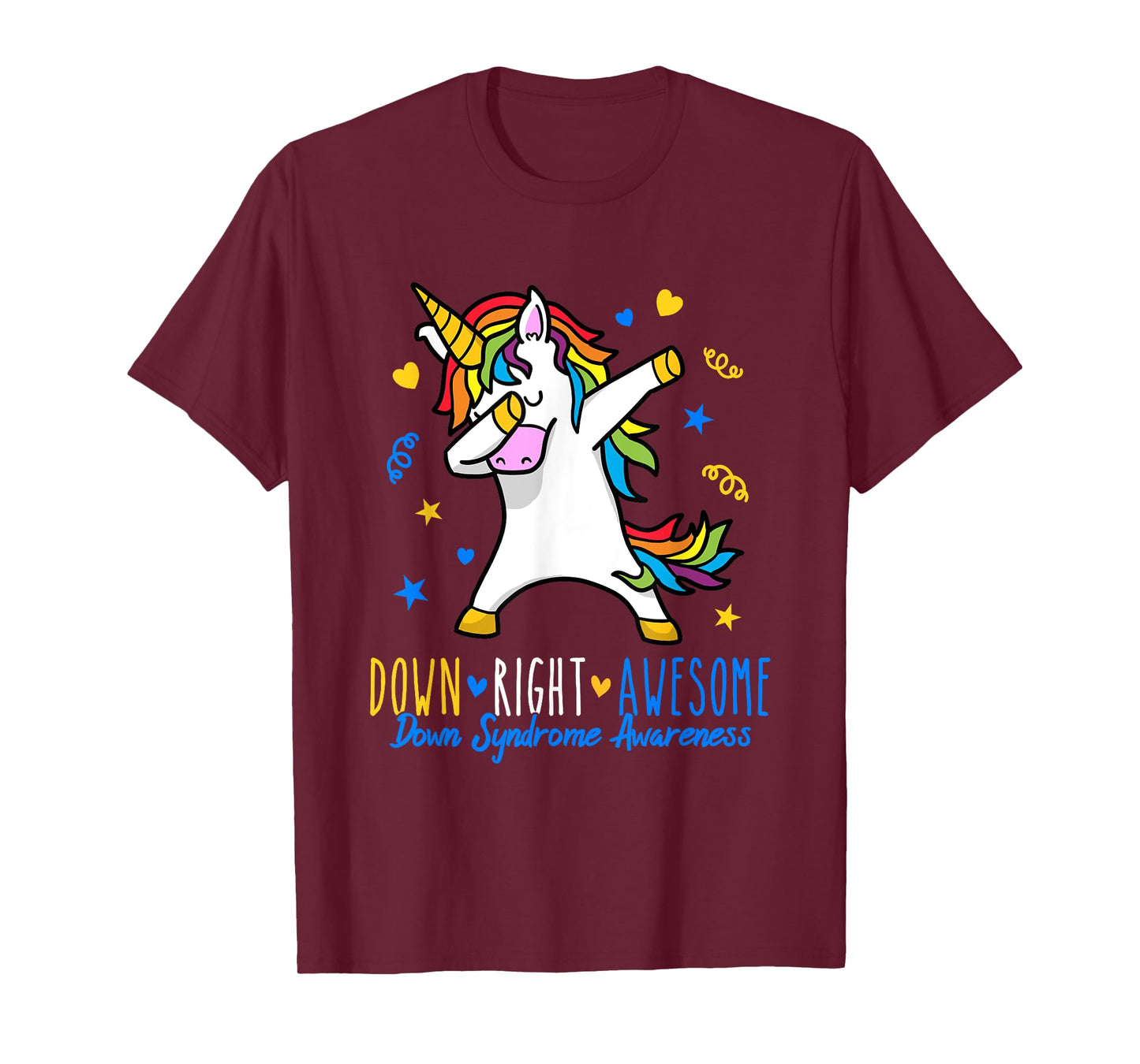 Simply ingenious down syndrome awareness dabbing unicorn T-Shirt